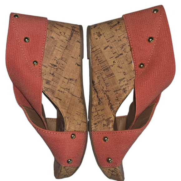 Women's Montego Bay Club TALLY Coral Wedges Size 8.5 - Picture 5 of 9